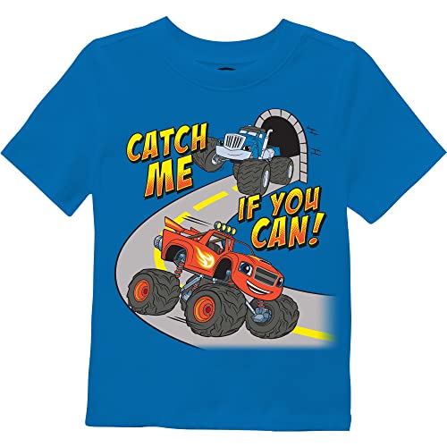 Nickelodeon boys Catch Me If You Can! Short Sleeve Tee T Shirt, Royal Blue, 4T US