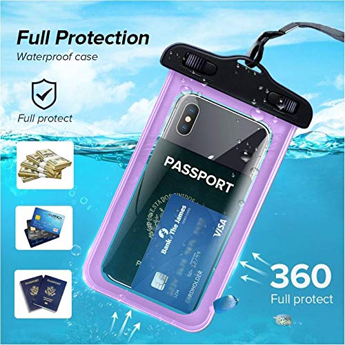 Sovica Custodia Impermeabile Compatibile Con Xiaomi Mi A2 Certificato IPX8 Custodia Acquatica Borsa Impermeabile Impermeabile (Viola) - 3