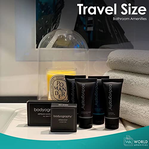 Bodyography - Bulk Conditioner | 50 Count, 1.4Oz | Lavender Peppermint, Mini Travel Size Toiletries (100% Recyclable Tube With Flip Top Cap) Hotel Amenities, Suitable For All Hair Types #TOP5