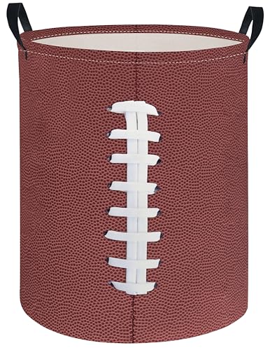 Image of Baby Laundry Hamper kids laundry Basket Waterproof Laundry Bag for Bedroom Clothes Organizer Room Decor(Football)