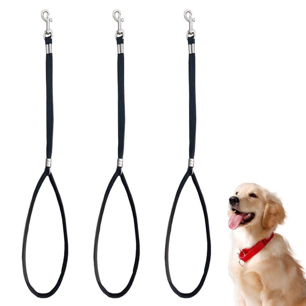 3 Pezzi Anello Toelettatura per Cani, Guinzaglio Regolabile con Fibbia Girevole a 360° per Cane, Corda Sicurezza Toelettatura per Gatti, per Animali Domestici, Vasca da Bagno