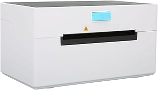 Eulbevoli Label Printer,160mm/s Fast Printing Speed Thermal Label Maker,High Resolution Thermal Printer,for Logistics Restaurant,for Business Pos Systems,Logistics,Restaurants(100V-240V) (UK Plug)