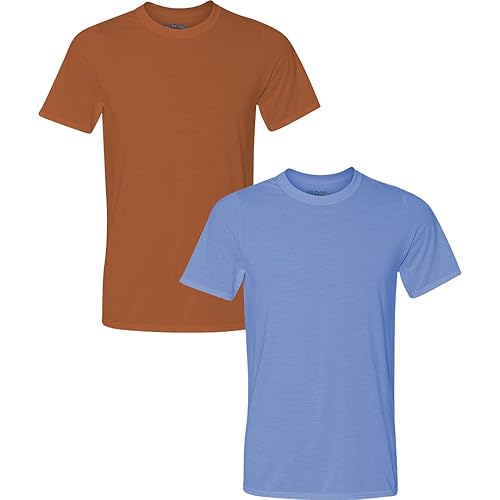 Gildan Men's Moisture Wicking Polyester Performance T-Shirt, 2-Pack