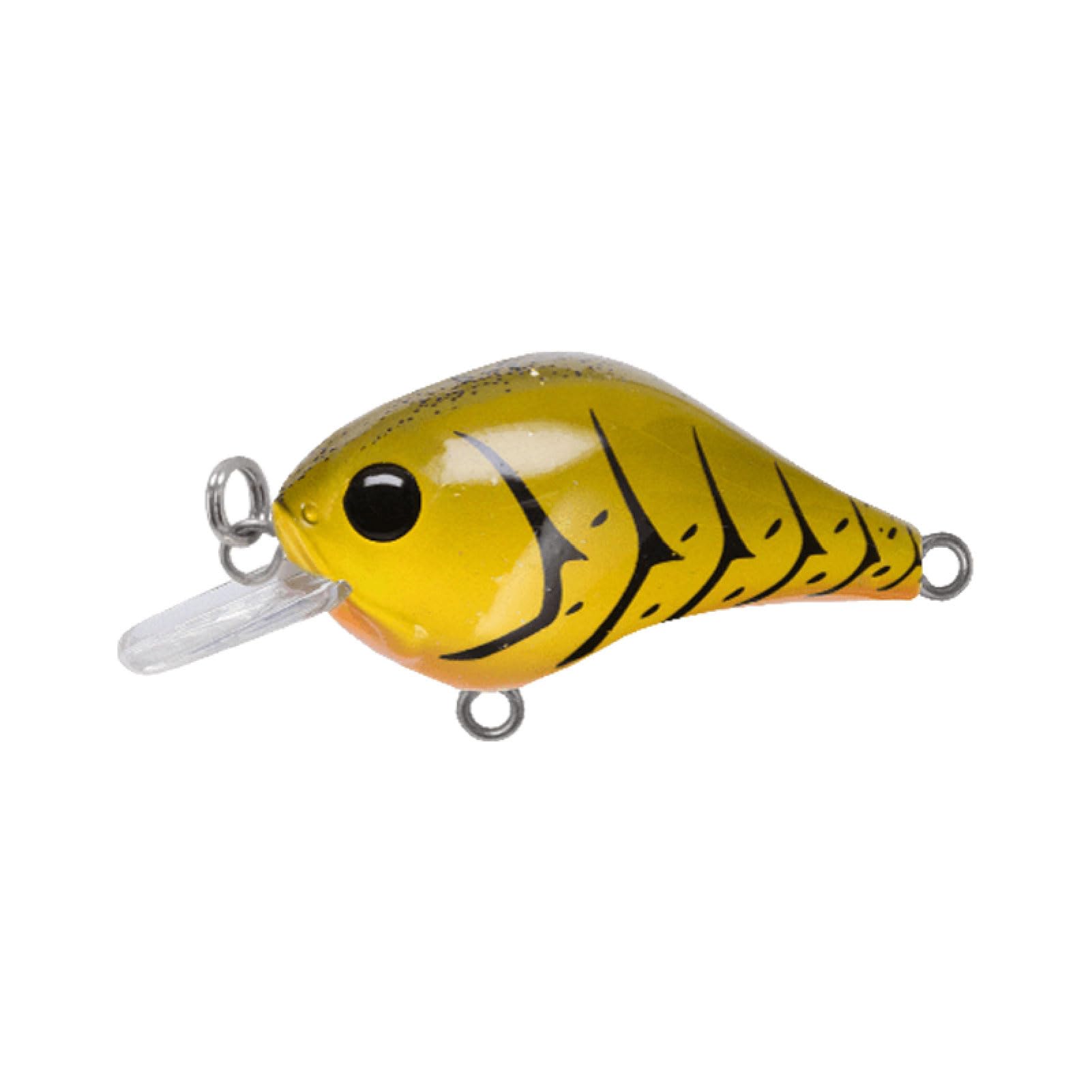 BILL LEWIS Gnat Micro-Crankbait Lifelike Fishing Lure 1.5" Length 1/8 Oz with Mustad Triple Grip Hooks, Green Pumpkin Craw — image 1
