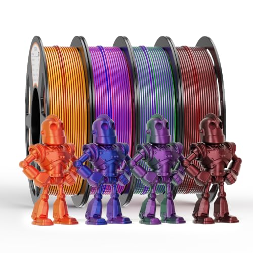 Image of YOOPAI PLA Silk Dual Color Filament 1.75mm, 250g Starter Bundle, 4 Rolls