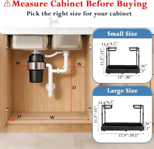 Aisslro-Under-Sink-Organizer-2-Tier-Pull-Out-Cabinet-Organizer-Expandable-Adjustable-Slide-Out-Shelf-179295-Under-Sink-Storage-for-Kitchen-Bathroom-Laundry-Cabinet-Storage-Black