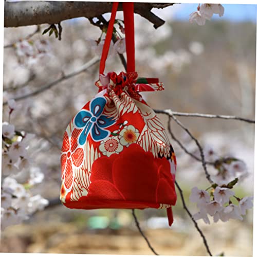 VALICLUD 3 Pçs Estilo Japonês Bolsa De Moedas Estilo Japonês Bolsa De Moedas Portátil Bolsa De Cordã