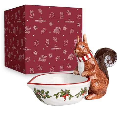 Villeroy & Boch - Toy's Fantasy con motivo scoiattolo, in porcellana, per Natale, multicolore con motivo natalizio