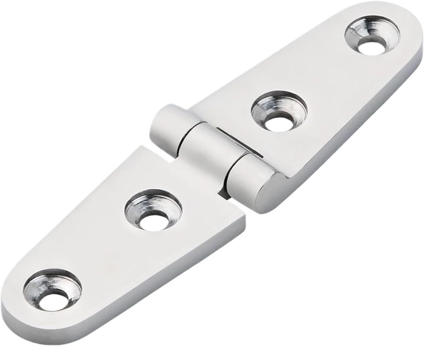 1Pcs 316 Stainless Steel 103x27mm Heavy Duty Cast Boat Door Strap Hinge 6 Holes Mirror Polish