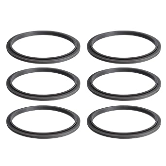 6 Pcs Gasket Replacement Parts Rubber Ring Seal Gaskets Compatible with Nutribullet Replacement Rubber Rings Accessories Blender 900 Series 600W and 900W Seal Ring
