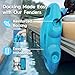 AWEMUFA 4 Pack EVA Boat Fenders for Docking, Large Boat Bumpers for Docking Upgraded Blue Boat Buoys Bumpers, Fit for Pontoon, Bass, Deck and Jon Boat