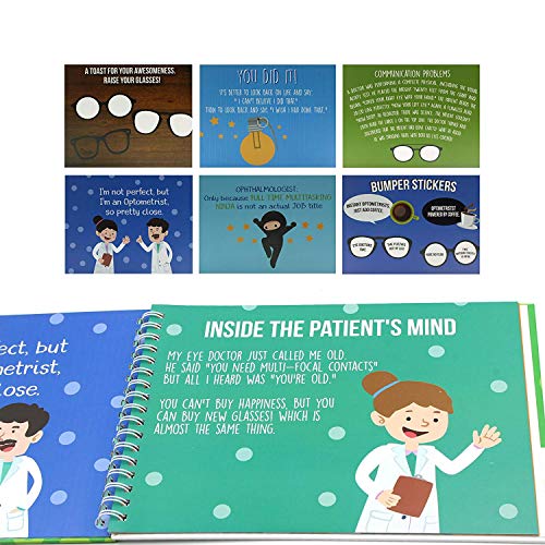 Best Optometrist Gifts Ideas - Say Thank You With Humor To Your Favorite Eye Doctor With This Special Booklet - This Unique Gift Includes Stickers, Funny Jokes, Quotes And A Great Matching Card. #TOP3