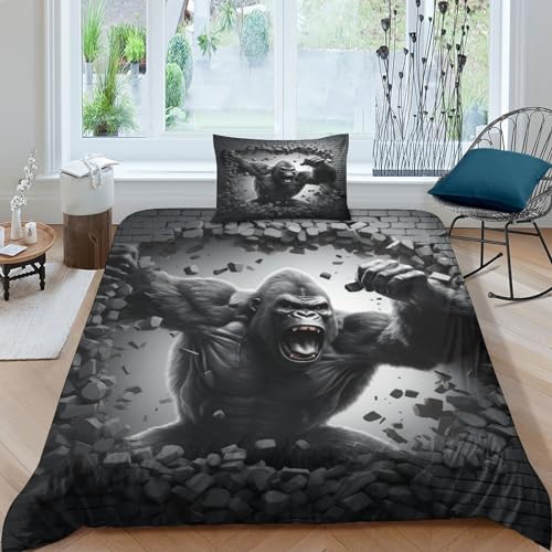Housse de couette gorille anti-transpiration pour literie ado - 2
