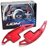 iJDMTOY Euro Sports Red Aluminum Larger Paddle Shifter Extension Compatible with 2024-up U25 Mini Cooper, J05 Aceman, Gen3 Countryman