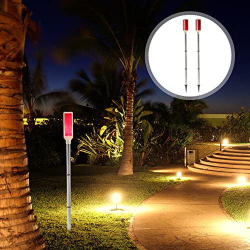 Uonlytech 2Pcs Solar Warning Landscape Lighting Solar Driveway Markers Driveway Markers Light Strobe by Uonlytech - Image 7