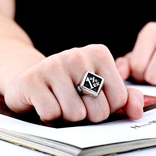 Image of Genuine Stainless Steel Ring Jewelry for Men Fashion Punk Biker Skull Rings