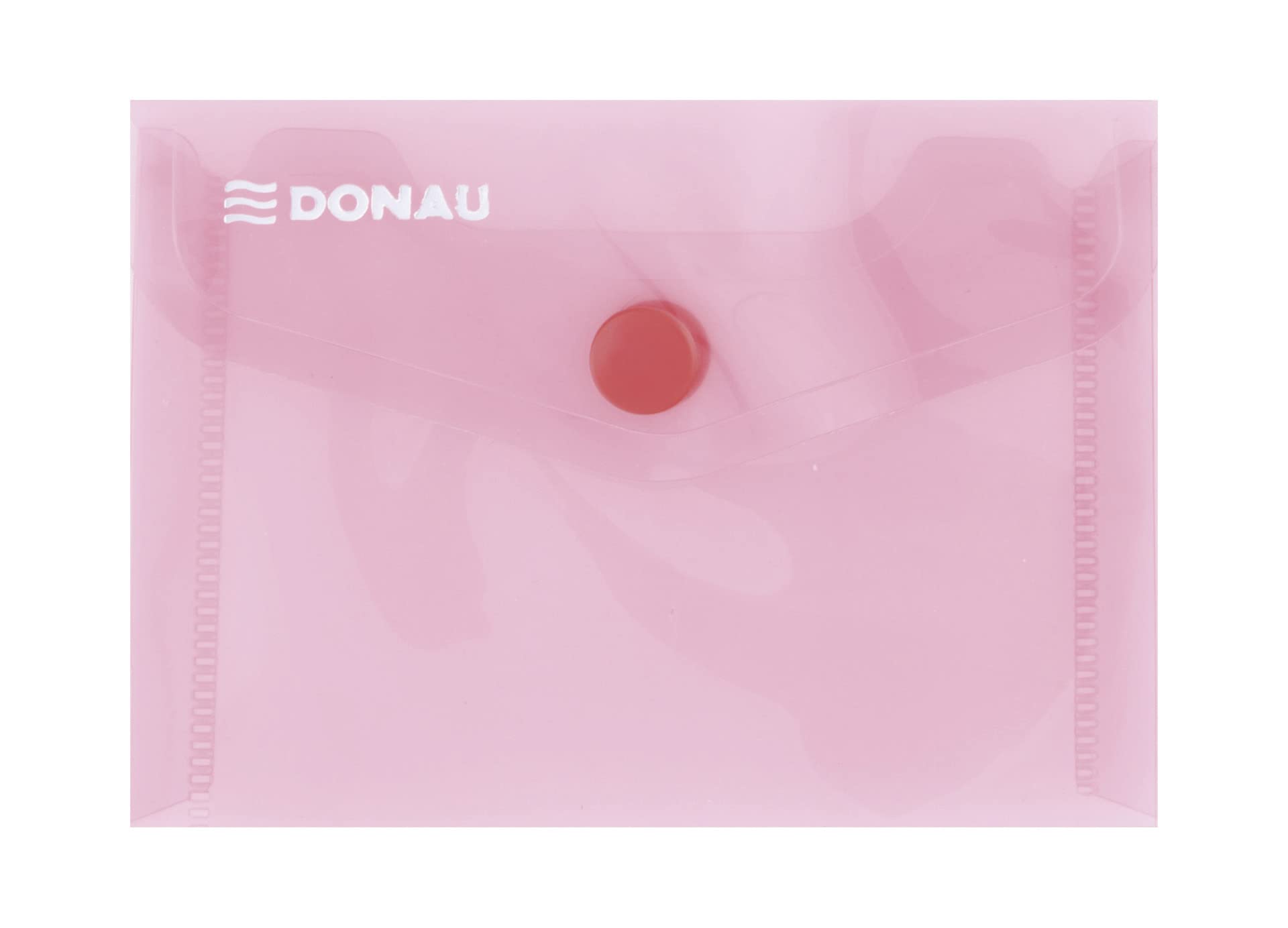 Envelope Wallet DONAU Press Stud PP A7 180 Micron Red/Document Archiving/Type-Envelope/Kind-with Press Stud/Index-N.a. / Material-PP/Colour-Red/Format- / Thickness (mm)-180