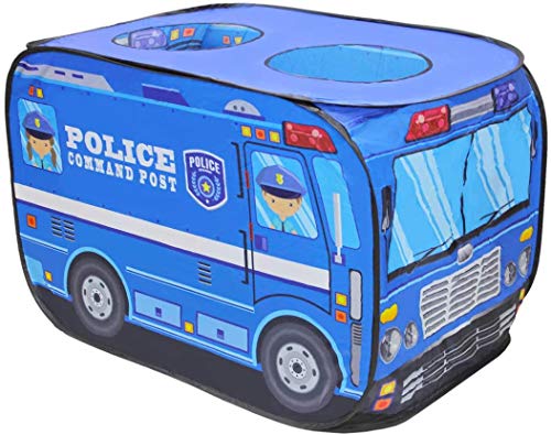deAO - Tienda de campaña para Coche de policía, Interior y Exterior, para niños