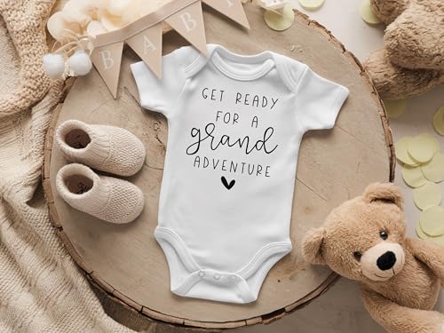 Pregnancy Announcement For Grandparents Get Ready for a Grand Adventure Infant Bodysuit3