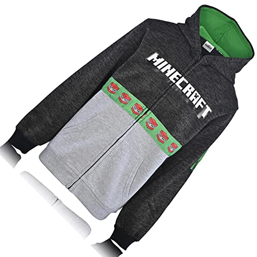 Minecraft Boys Video Game Hoodie - Black and Green Creeper Face - Official Sweatshirt4