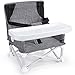 Mosbaby —Bebé Silla De Comedor Plegable Con Bandeja, Alzadores De Asiento Para Bebé Doméstico, Asiento De Mesa Para Bebé Portátil Al Aire Libre, Apta Para Casa o Picnic, Gris
