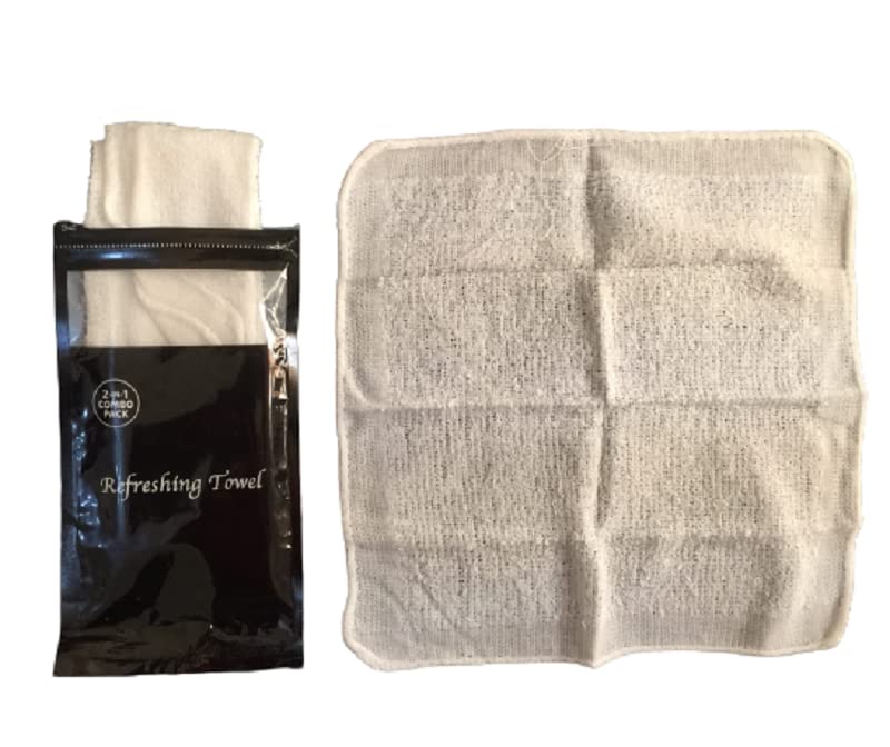 Hand Towel VELIKA-COSMETIC 20 pack (40 Towel) Twin Pack Italian Refreshing Towel - Wet Towel For Gym, Salon, Cooling Towel - Disposable Towels - Refreshing Wet Towel for Makeup remover