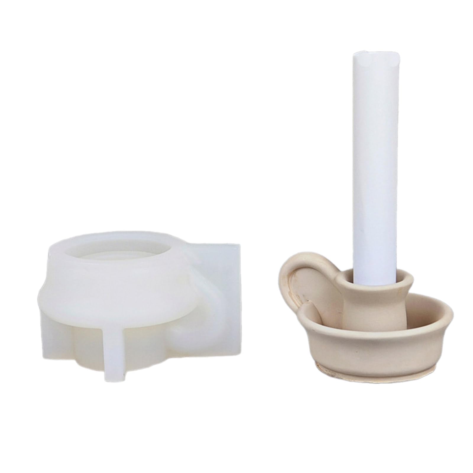 Moule silicone bougeoir circulaire anti-adhésif haute résistance thermique