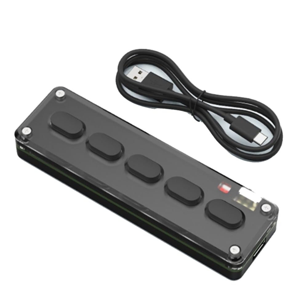 Évitez les douleurs aux mains grâce au clavier mécanique programmable 5 touches copier-coller - 7