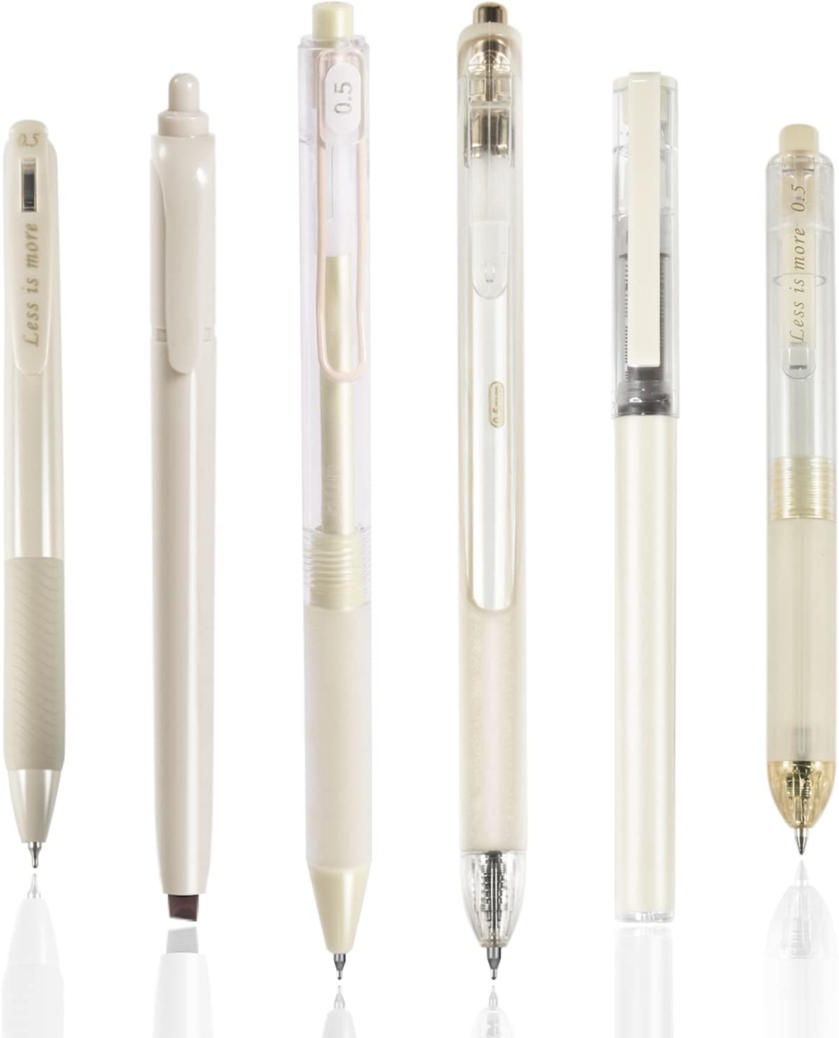 5Pcs Gel Pen and 1Pc Highlighter