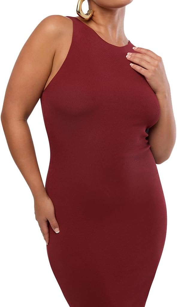 WEWOREWHAT Women's Flutter Muscle Tank Maxi