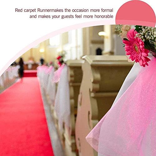 Red Wedding Carpet Runner - Elegant Floor Rugs for Banquets, Festivals, Evening Celebrations, Awards Ceremonies, and Special Events - Premium Quality and Stylish Decor