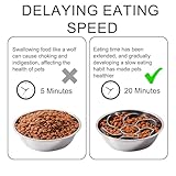 Anti Schling Napf Hund Schlingnapf Hunde Langsamer Fressnapf Hundenapf Langsam Fressen trockenfutter Slow Feeder Hundenäpfe Einfügung Reduzieren Übermäßiges Essen Schneidbar für Katzen Haustiere