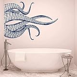 JIANPENG Stylish Big Octopus Tentacles Wall Decals Ocean Style Vinyl Wall Stickers for Living Room B