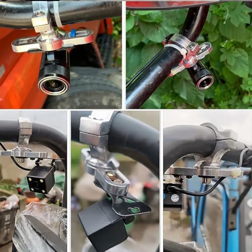 Image of Vehicle Backup Camera Aluminum alloy 360Degree Rotative Mount Bracket holder For Truck Exterior Arm Side view Mirrior Camera Reverse Camera for SUV,RV,Trailer,Motercycle, bicycle Heavy Duty Trucks