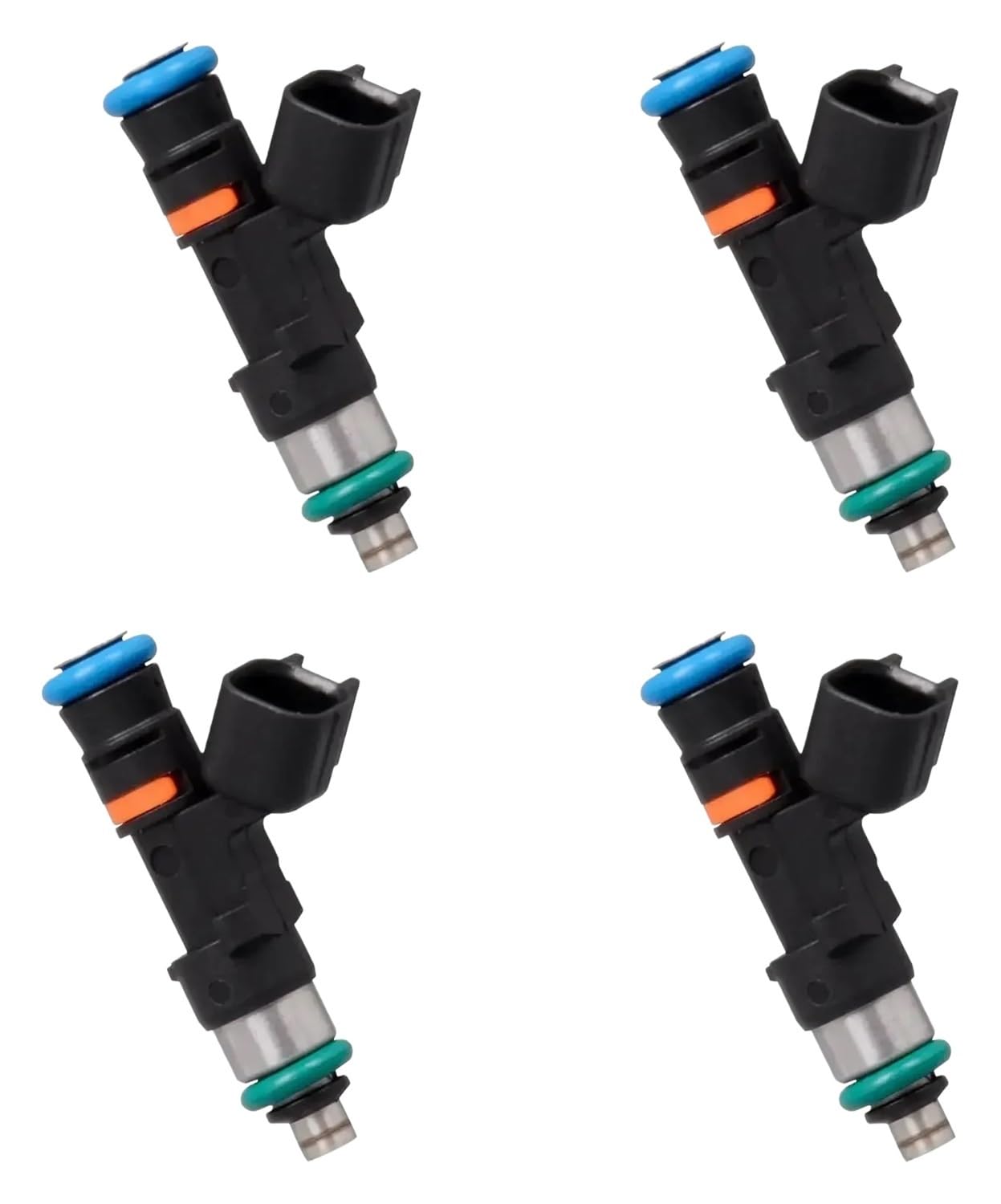 Car Petrol Injector 4PCS Fuel Injector 6 Holes 550cc EV14 Turbo Engine ONLY Replaces 0280158117 0280158298 for Acura for RSX 1.8T
