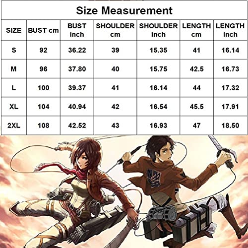 Roexboz Attack on Titan Jaqueta cáqui para cosplay, fantasia unissex da Legião Eren Levi
