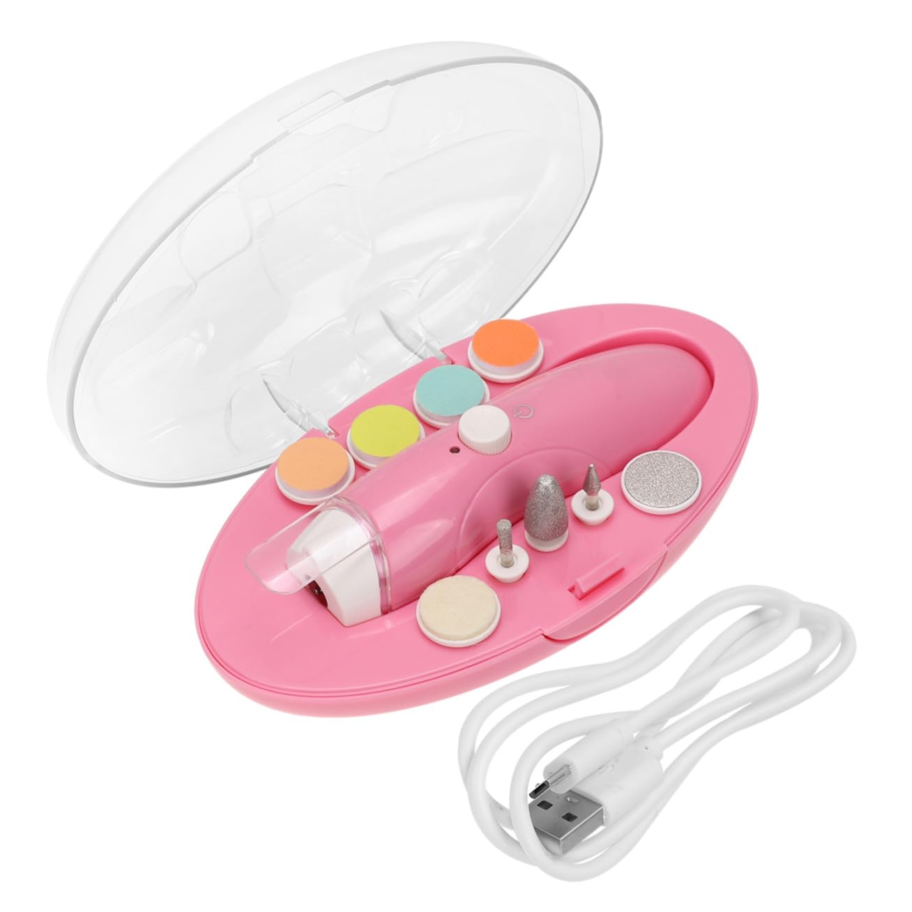 TOYANDONA Eléctrico Cortaúñas Para Kit Pulido Uñas Herramientas Manicura Sin Batería Cabezales Diseño