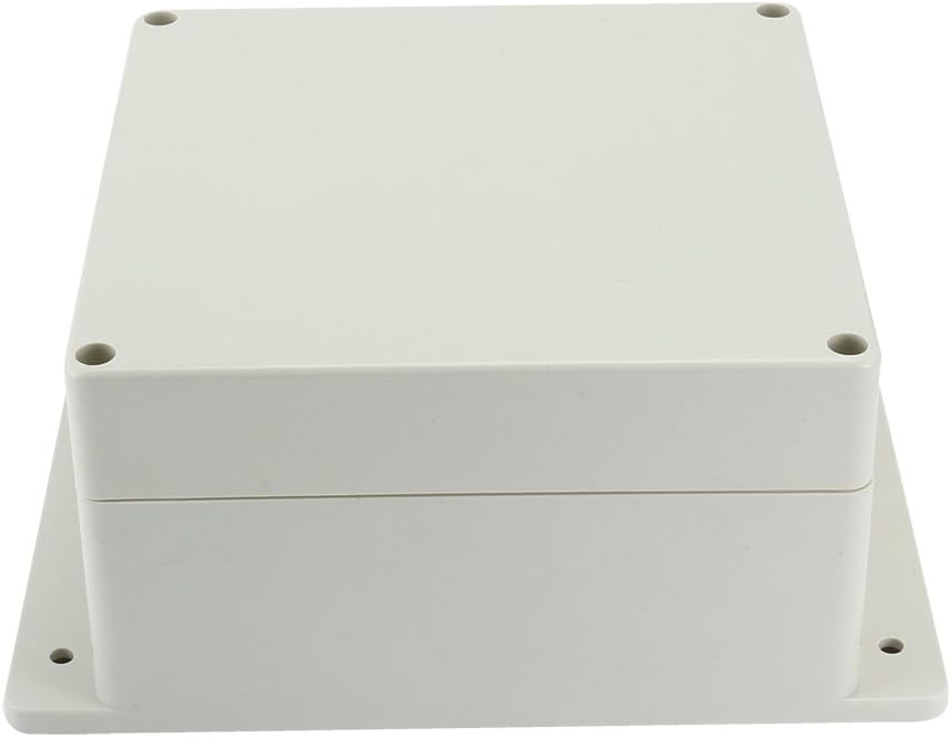 Aexit 6.3"x6.3"x3.54"(160mmx160mmx90mm) ABS Electrical Boxes, Conduit & Fittings Waterproof Junction Box Universal Electric Electrical Boxes Project Enclosure