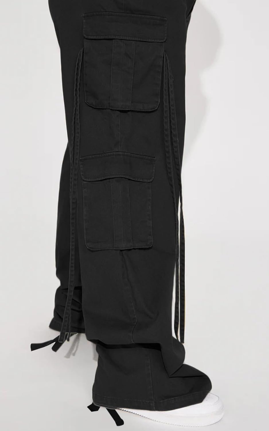 Women Y2k High Waisted Straight Leg Relaxed Fit Cargo Pants with 6 Pockets Streetwear Concert Dance Outfit - Image 3