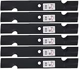 Rotary 3404 (6) Mower Blades for Ariens Lesco Snapper Toro Windsor 18” Length 2-1/2” Width .204” Thickness 5/8” Center Hole Fits 36in. 52in. Deck