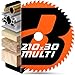 Produktbild BAUBECK Sägeblatt 210x30 - Multi Material Feinschnitt - Sägeblatt 210 Holz, Aluminium, Metall uvm. - Kreissägeblatt 210x30 kompatibel mit Scheppach, Parkside uvm.