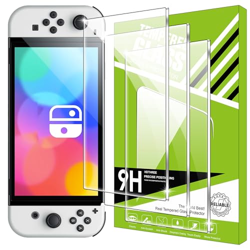 Lemxiee Cristal Templado para NS Switch 2 (2025) 8.0' Protector pantalla [3 pieza] HD vidrio templado Protector pantalla para para NS Switch 2
