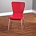 Simple Living Pisa Bentwood Stackable Dining Kitchen Chairs (Set of 2) (red)