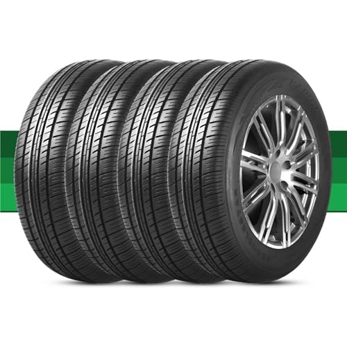 4PCS 155/50R14 67Q Neumático Run Flat, Resistente a Pinchazos for Todas las Estaciones for Coches Compactos