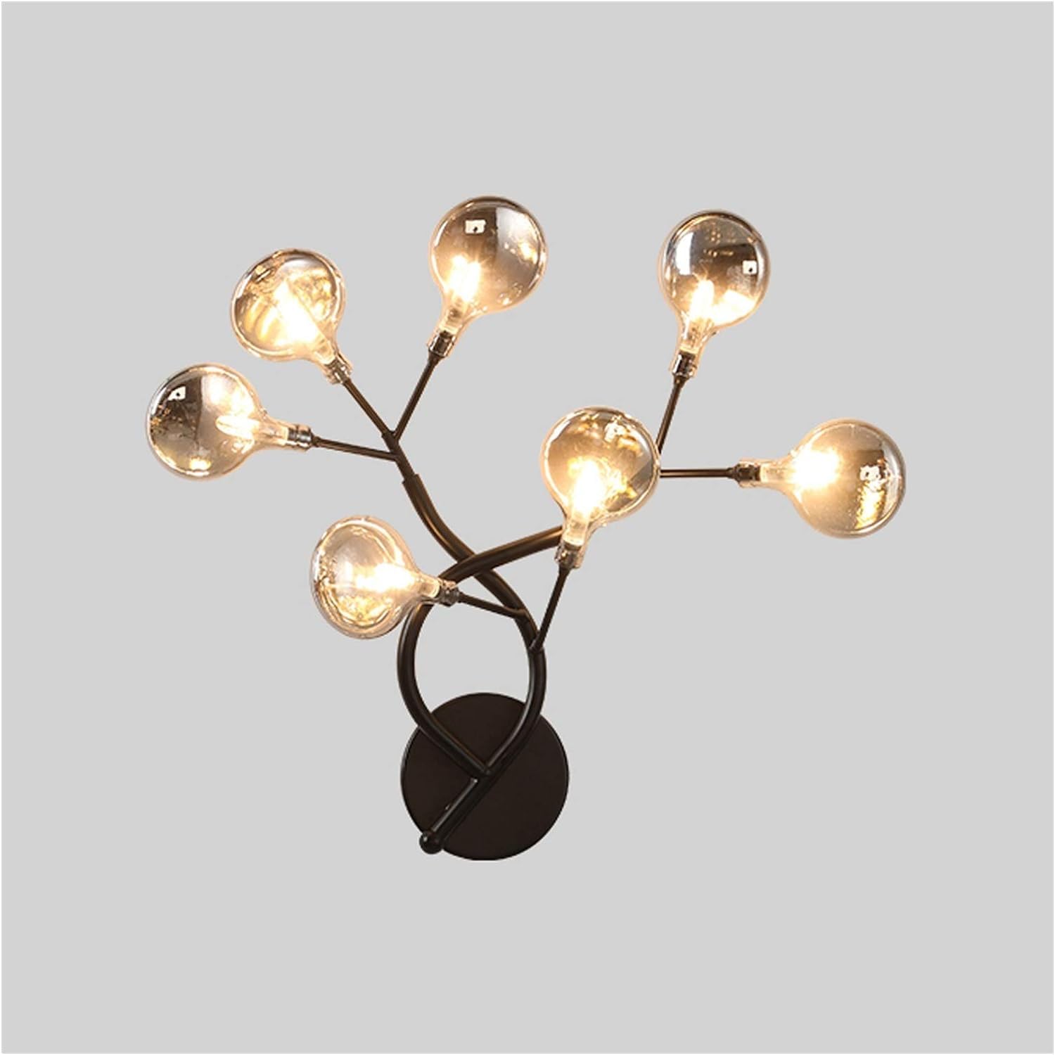 Olskfuh Black C Wall Lamps Compatible With Living Room - Firefly Wall Lamp Modern Stylish Wall Lamp Light Bedroom Bedside Lamp Wall Sconce Lamp Compatible With Living Room Dining Aisle L,