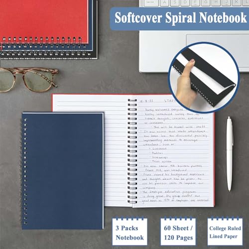 Bloc-notes à spirales A5 GINMLYDA pour organiser vos réunions facilement