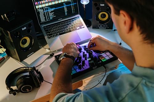 Image of Hercules DJControl Inpulse 200 MK3 - Ideal DJ Controller to Start DJing - Software and Tutorials Included - Spotify and Apple Music streaming with Serato DJ Lite | 2-Deck Beginner-Focused Dj Controller with Touch-Sensitive Jog Wheels, 4 Performance Pads per Deck, Stems Controls