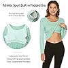 FREEYE-Womens-Long-Sleeve-Workout-T-Shirts-with-Built-in-Padded-Bra-Gym-Athletic-Running-Yoga-Tunic-Tops FREEYE Yoga Sports Workout Tops for Women, Long Sleeve Fall Sportswear Active-wear for Running Hiking Jogging with Mesh Breathable Padded Bra, Lightweight,Tummy Hiding Purple