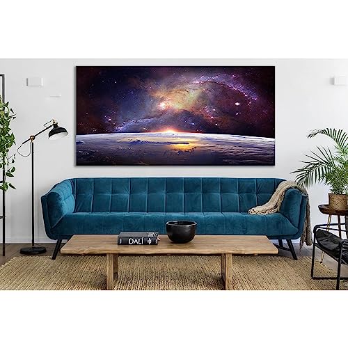 Toile ZELLART Milky Way Over Earth tableau évasion nuit étoilée