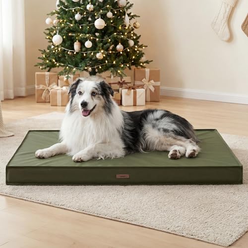 LE SURE Outdoor Waterproof Dog Beds Large Sized Dog,...